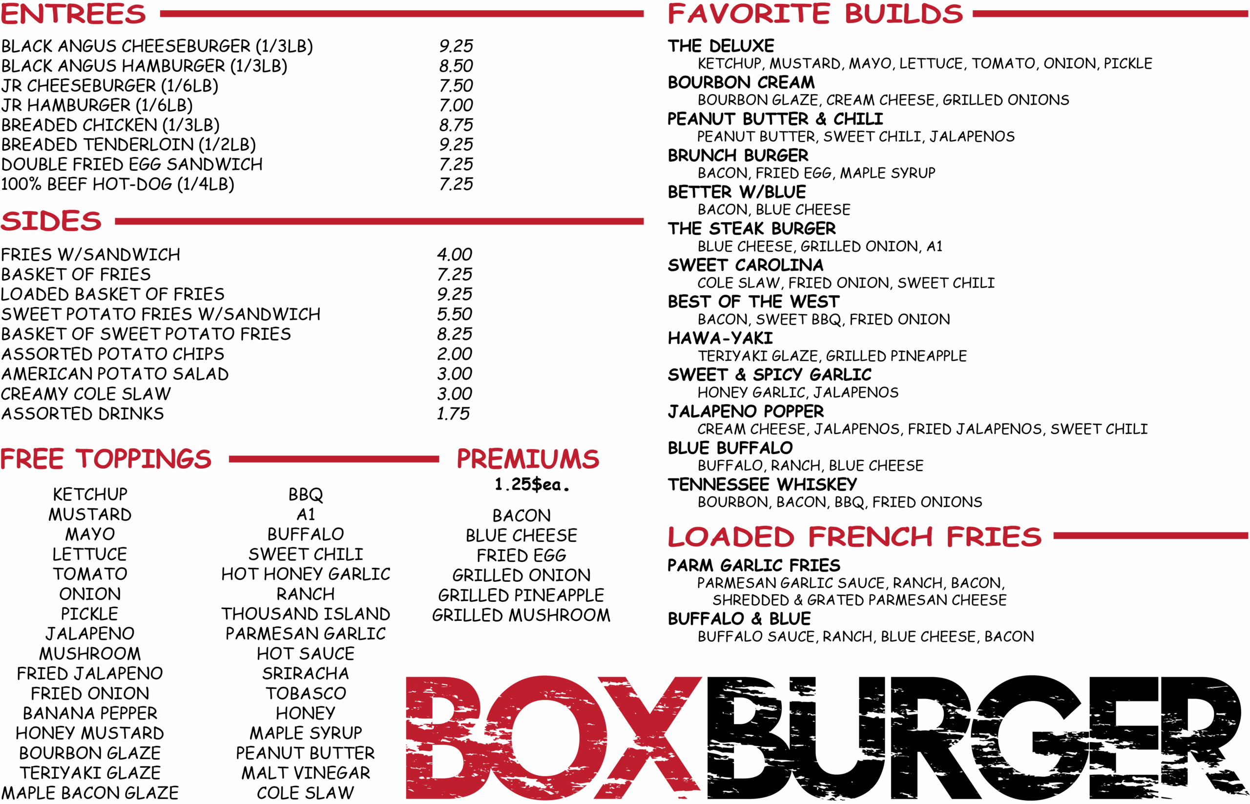 MENU11x17 2025 Price Increase scaled